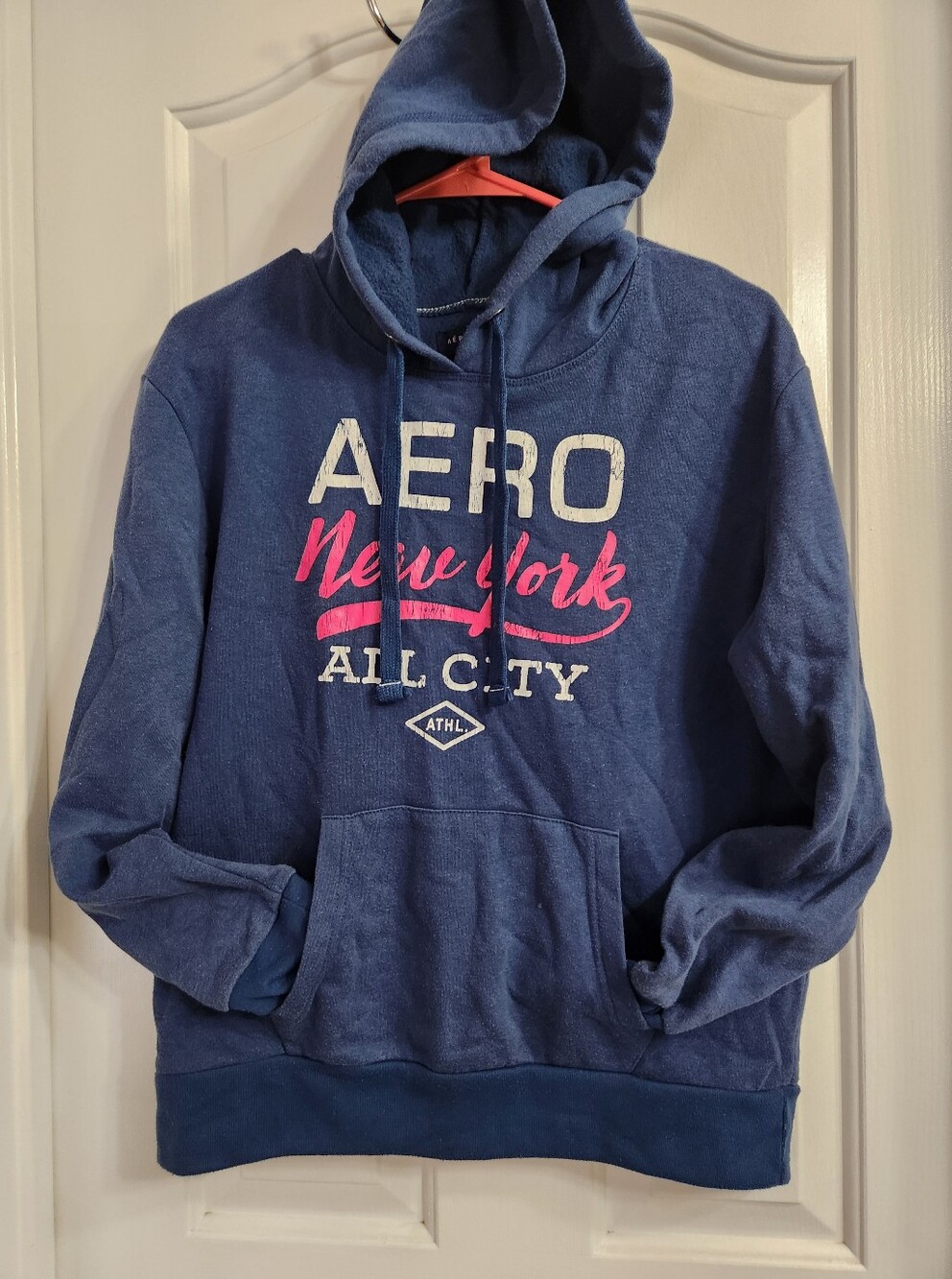 Aeropostale Unisex Navy Blue Crewneck Hoodie with Logo